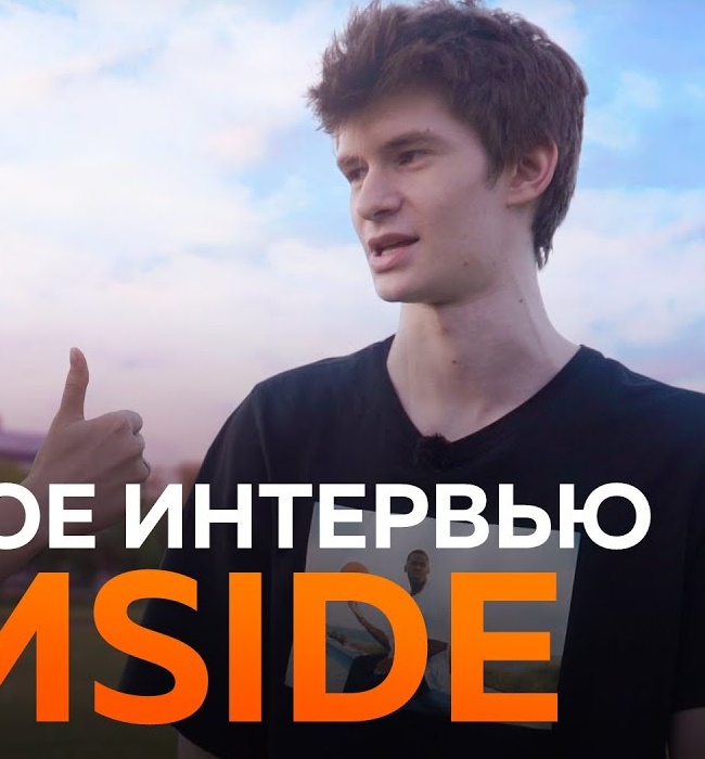 Джамал Сайдаев на съемках интервью