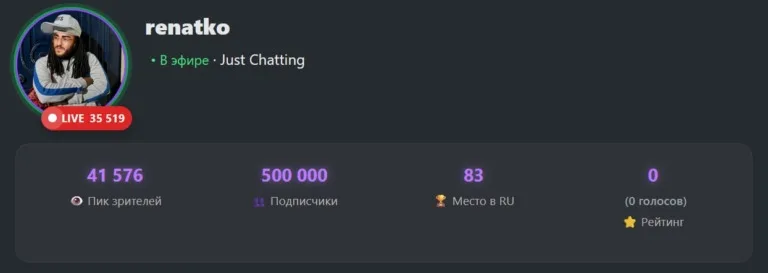 🔥 Renatko набрал 500 000 подписчиков на своём канале! Renatko во время…