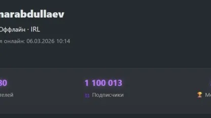 🔥 Anarabdullaev преодолел отметку в 1 100 000 подписчиков!