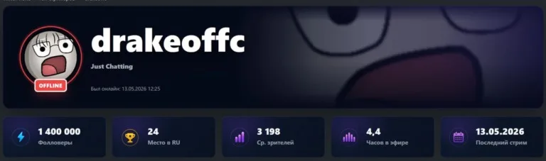 🎊 Drakeoffc преодолел отметку в 1.4 млн подписчиков! Поздравим легенду?