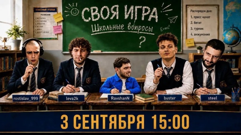 #RavshanN анонсировал «Свою игру» со школьными вопросами 📝