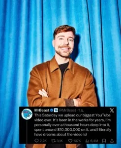 MrBeast поставил рекорд: на новое видео ушло $10.000.000 💸