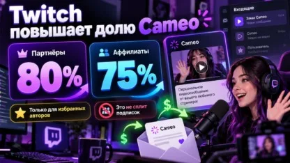 Twitch может предложить партнёрам 80% сборов Cameo