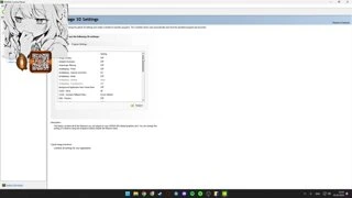 Settings nvidia