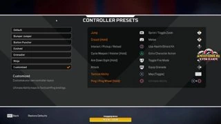 controller settings