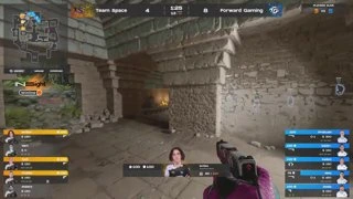 fozil's 1vs5 clutch attempt is denied by the eventual final CT's bomb defuse (second half pistol rou