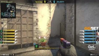 DrobnY - 4 USP-S HS kills on the bombsite A defense (finishing frags - second half pistol round)
