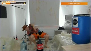 большая фонтановая бочка